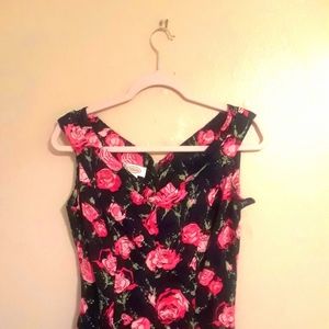 TALBOTS FLORAL EVENING GOWN